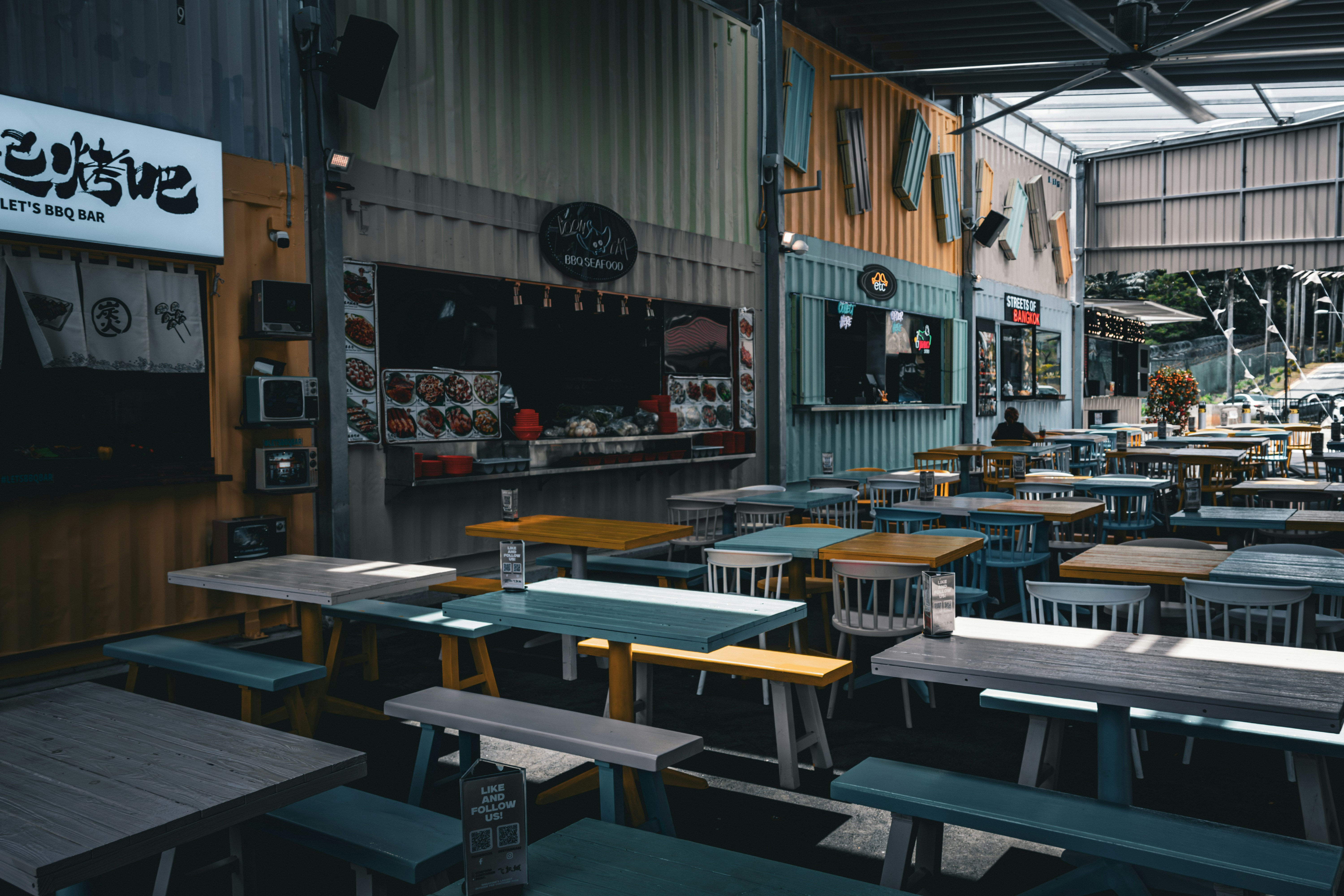 Panel de administración de un foodpark